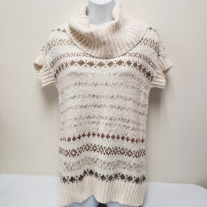 Maurices Womens Cowl Neck Short Sleeve Sweater Top Size XS